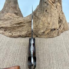 J Jacobs OREGON KNIVES Custom 420 Knife 9" Overall w/ leather sheath 