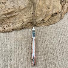 Pink Camo Handle 6.5" Crush Fixed Blade Drop Point Survival Hunting KNIFE (554A)