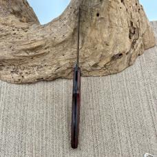 Frost Cutlery Spear Point Fixed Blade 8" Knife Black Blade Wood Handle (108A)