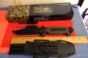 TAC COMMANDER 106quot SHEATH KNIFE NEW IN BOX FROM A FEW YEARS BACK GREAT EDGE WORTH THE PRICE