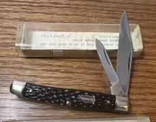 2 VINTAGE '74-'79 SCHRADE NY USA 233 & 855 POCKET KNIVES & VIEW TUBE BOXS - MAKE OFFER