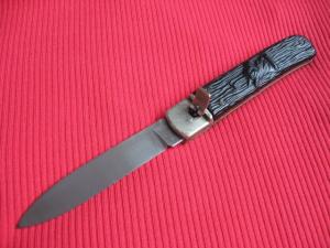 Vintage IHER-INOX-SPAIN Leverlock Switchblade Knife