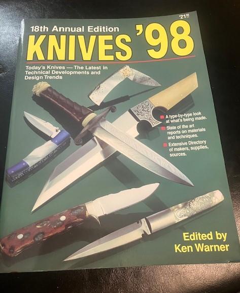 303 PAGES BOOK OF KNIFE INFO.=KNIVES 98 KEN WARNER