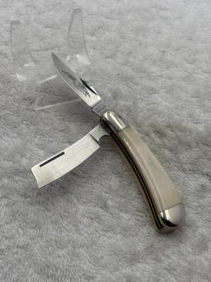Parker Cutlery Co 2 Blade Mini Trapper Pocket Knife With Razor Blade Made In Japan 90