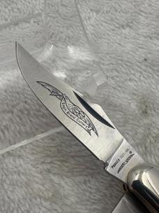 Parker Cutlery Co 2 Blade Mini Trapper Pocket Knife With Razor Blade Made In Japan (#90)
