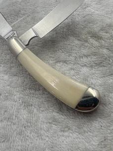 Parker Cutlery Co 2 Blade Mini Trapper Pocket Knife With Razor Blade Made In Japan (#90)