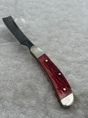 Parker Edwards Vintage Damascus 1 Blade Small Trapper Razor Blade Pocket Knife 38
