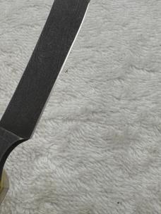Parker Edwards Vintage Damascus 1 Blade Small Trapper Razor Blade Pocket Knife (#38)