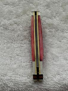 Parker Edwards Vintage Damascus 1 Blade Small Trapper Razor Blade Pocket Knife (#38)