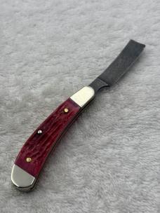 Parker Edwards Vintage Damascus 1 Blade Small Trapper Razor Blade Pocket Knife (#38)