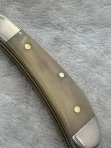 Parker Vintage 2 Blade Small Trapper Style Pocket Knife With Razor Blade Made In USA (#83)
