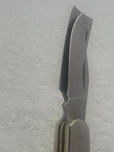 Parker Vintage 2 Blade Small Trapper Style Pocket Knife With Razor Blade Made In USA (#83)