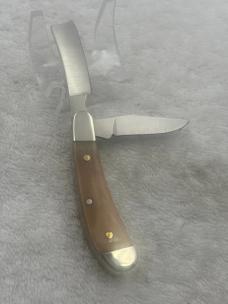 Parker Vintage 2 Blade Small Trapper Style Pocket Knife With Razor Blade Made In USA (#83)