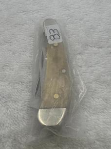 Parker Vintage 2 Blade Small Trapper Style Pocket Knife With Razor Blade Made In USA (#83)