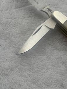 Parker Vintage 2 Blade Small Trapper Style Pocket Knife With Razor Blade Made In USA (#83)