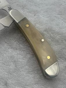 Parker Vintage 2 Blade Small Trapper Style Pocket Knife With Razor Blade Made In USA (#83)