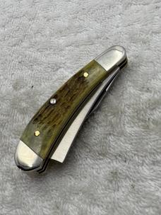 Parker Edwards Vintage 2 Blade Mini Trapper With Razor Blade Pocket Knife (#24)