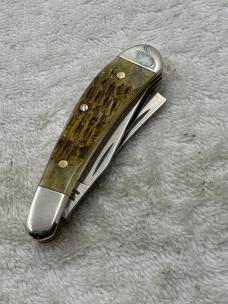 Parker Edwards Vintage 2 Blade Mini Trapper With Razor Blade Pocket Knife (#24)