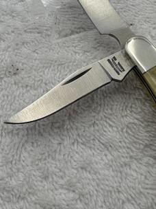 Parker Edwards Vintage 2 Blade Mini Trapper With Razor Blade Pocket Knife (#24)