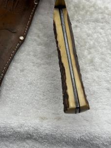 Vintage Solingen Germany G. C. Co Tang Stamp 13" Bowie 8" Blade Stag Handle