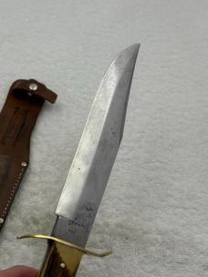 Vintage Solingen Germany G. C. Co Tang Stamp 13" Bowie 8" Blade Stag Handle