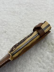 Vintage Solingen Germany G. C. Co Tang Stamp 13" Bowie 8" Blade Stag Handle