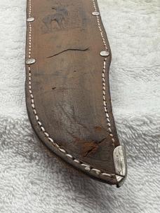Vintage Solingen Germany G. C. Co Tang Stamp 13" Bowie 8" Blade Stag Handle