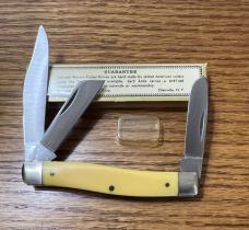 VINTAGE SCHRADE NY USA 881Y POCKET KNIFE AND VIEW TUBE BOX - EXCELLENT NOS