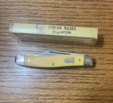 VINTAGE SCHRADE NY USA 881Y POCKET KNIFE AND VIEW TUBE BOX - EXCELLENT NOS