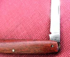 VINTAGE SCHRADE WOOD SCALES NY 3-1/4" PEN KNIFE PREOWNED STORED AND VERY NICE