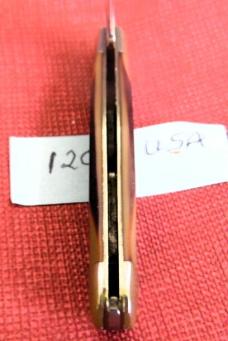 VINTAGE SCHRADE USA OLD TIMER 12OT DELRIN SCALES 3" PEANUT KNIFE PREOWNED STORED & VERY NICE