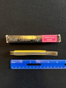 Vintage Robeson Yellow Delrin Fish Knife w/box!