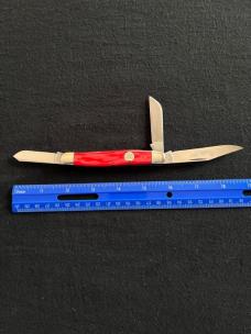 Vintage Queen Steel Red Ice R14 Stockman Jack Knife MIB