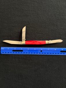 Vintage Queen Steel Red Ice R14 Stockman Jack Knife MIB