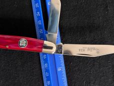 Vintage Queen Steel Red Ice R14 Stockman Jack Knife MIB