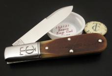 GEC #15 TC Sawyer Genuine Barlow Sepia Sawcut Bone Charlie Campagna SFO Great Eastern Cutlery 152121