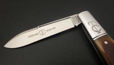 GEC #15 TC Sawyer Genuine Barlow Sepia Sawcut Bone Charlie Campagna SFO Great Eastern Cutlery 152121
