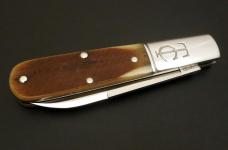 GEC #15 TC Sawyer Genuine Barlow Sepia Sawcut Bone Charlie Campagna SFO Great Eastern Cutlery 152121
