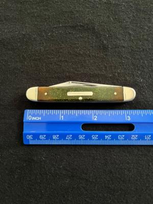 Vintage CCC Curtin amp Company Kansas City Jack Knife with Multi Colored Celluloid Scales