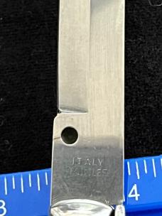 9 inch Italian Automatic Knife Stiletto with Stag Scales & Dagger Style Blade