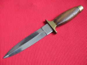 Pakistan Dagger Double Edge Knife - Wood and Brass