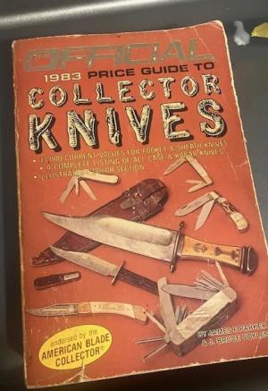 ANOTHER OF MY OLDER KNIFE BOOKS-1983 COLLECTOR PARKER