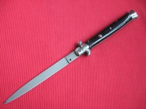 Vintage 13quot Horn Rostfrei MOLLETTA Stiletto Switchblade Knife