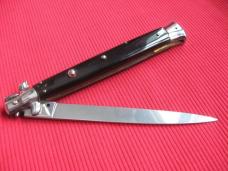 Vintage 13" Horn Rostfrei MOLLETTA Stiletto Switchblade Knife.