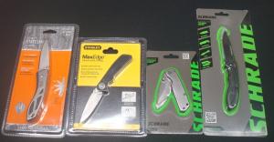 GERBER-STANLEY-SCHRADE NEW OLD STOCK KNIFE LOT
