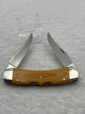 Case XX 1980 10 Dot Texas Lock Horn Lockback Pocket Knife Made In USA 97