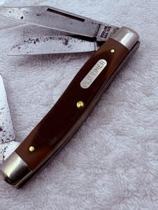 Schrade Old Timer 8OT 3 Blade Stockman Great Used Condition Made IN USA (#95)