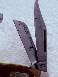 Schrade Old Timer 8OT 3 Blade Stockman Great Used Condition Made IN USA (#95)