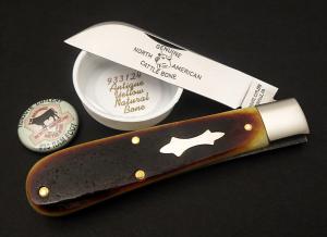 Great Eastern Cutlery 93 Ramfoot Antique Yellow Natural Bone GEC 933124