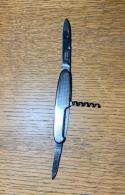  Vintage Made in Germany Pocket Knife w/Two Blades & Corkscrew